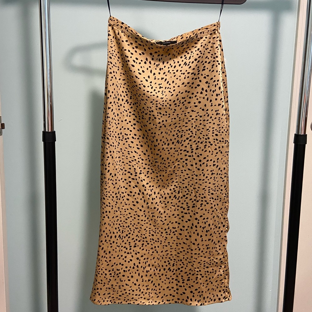 Cheetah slip skirt